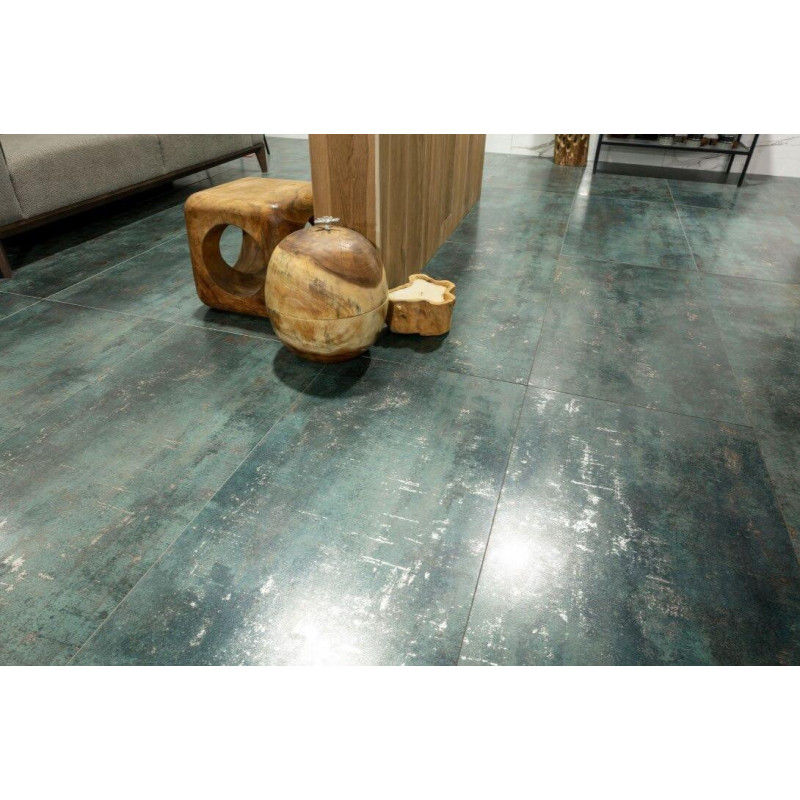 Płytka Podłogowa Metal Seagreen Lappato 60x120 Tau Ceramica Płytka Podłogowa Metal Seagreen Lappato 60x120 Tau Ceramica