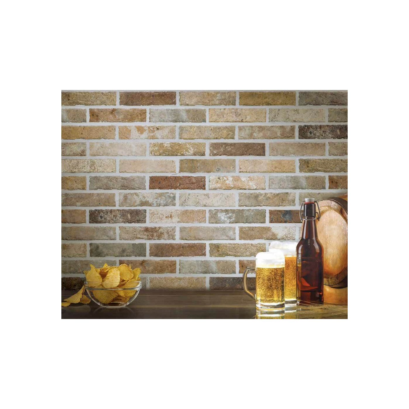 Płytka Cegłopodobna Tribeca Multicolor 6x25 Rondine Płytka Cegłopodobna Tribeca Multicolor 6x25 Rondine