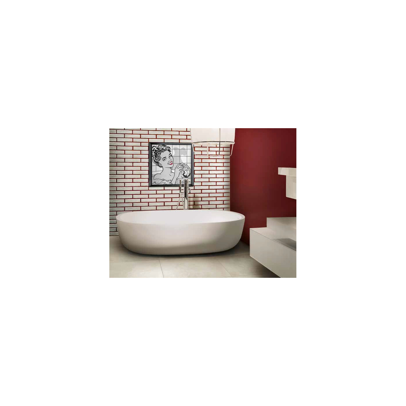 Płytka Cegłopodobna Tribeca White 6x25 Rondine Płytka Cegłopodobna Tribeca White 6x25 Rondine