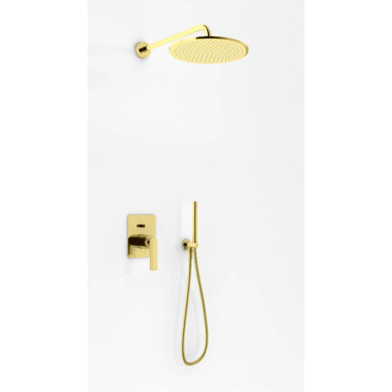 Zestaw Prysznicowy Experience Brushed Gold QW210EGDBR30 Kohlman Zestaw Prysznicowy Experience Brushed Gold QW210EGDBR30 Kohlman