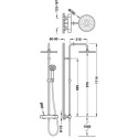 Zestaw Prysznicowy Termostatyczny Base Plus Chrom 21639301 Tres Zestaw Prysznicowy Termostatyczny Base Plus Chrom 21639301 Tres