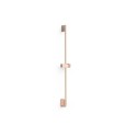 Drążek Prysznicowy Przesuwny 740mm Róż Matowy 03493299OPM Tres Drążek Prysznicowy Przesuwny 740mm Róż Matowy 03493299OPM Tres