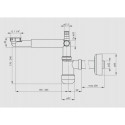 Syfon Teleskopowy Space Saver 5,7x17-24x25,4-36,4 cm Deante Syfon Teleskopowy Space Saver 5,7x17-24x25,4-36,4 cm Deante