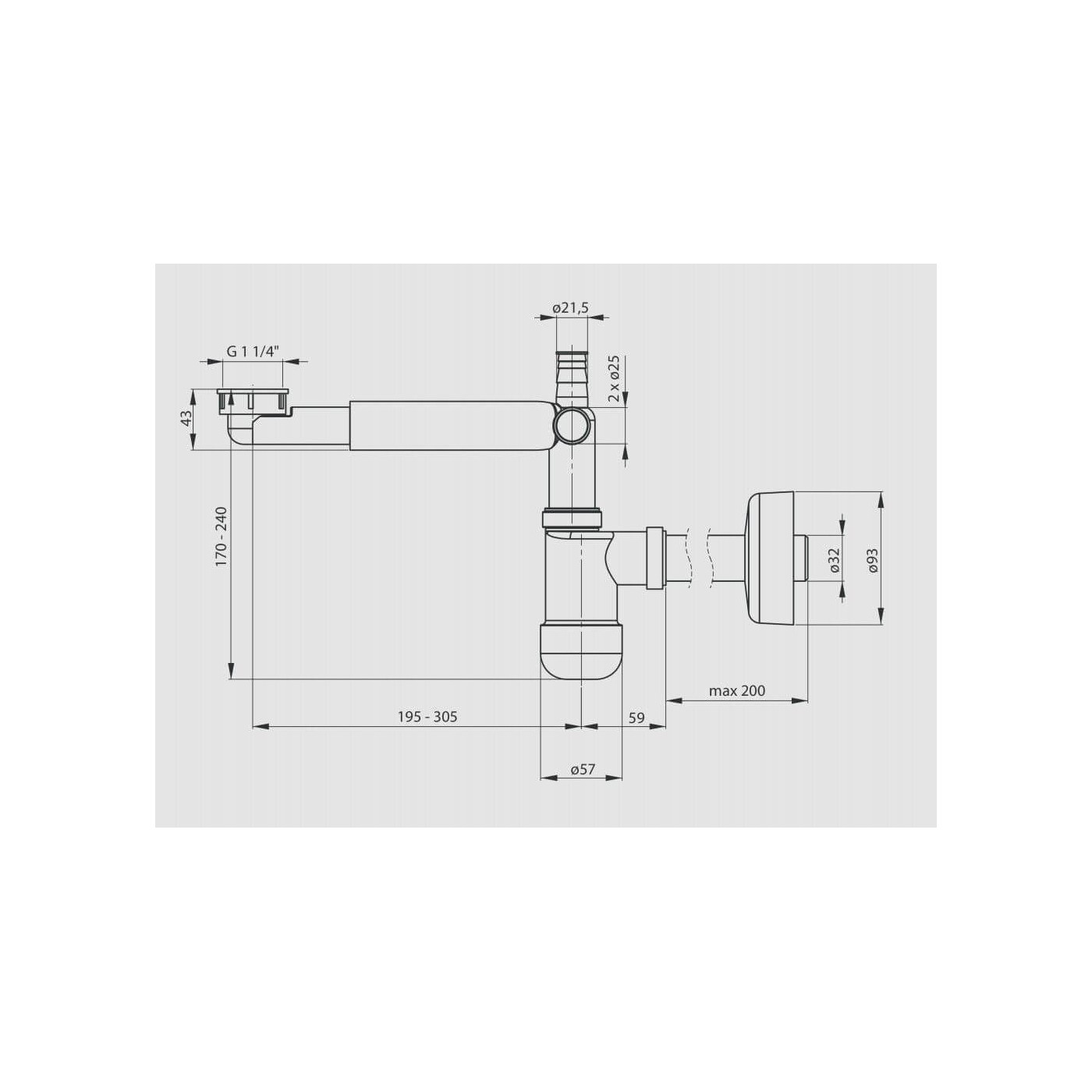 Syfon Teleskopowy Space Saver 5,7x17-24x25,4-36,4 cm Deante Syfon Teleskopowy Space Saver 5,7x17-24x25,4-36,4 cm Deante