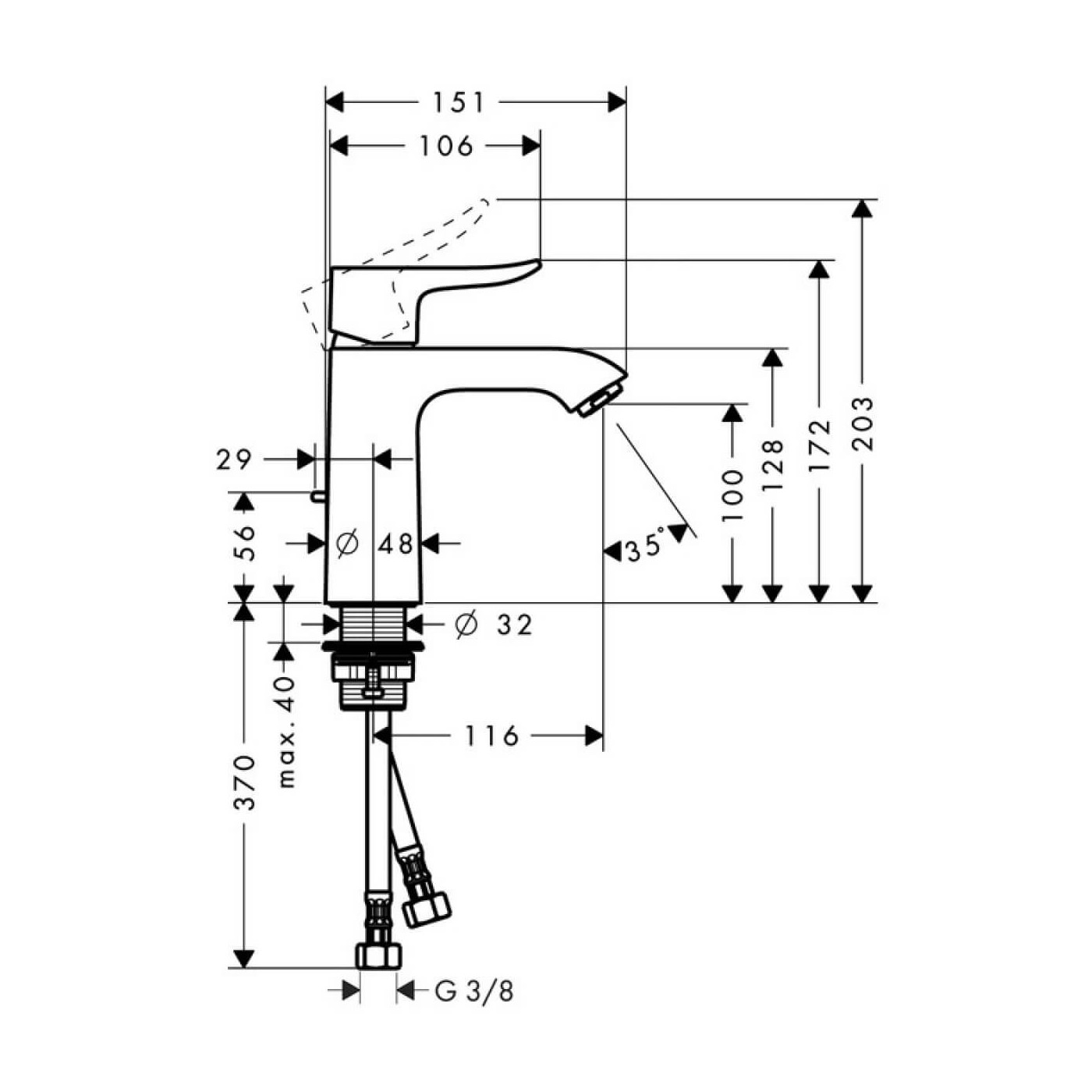 Bateria Umywalkowa Metris E2 31080000 Hansgrohe Bateria Umywalkowa Metris E2 31080000 Hansgrohe