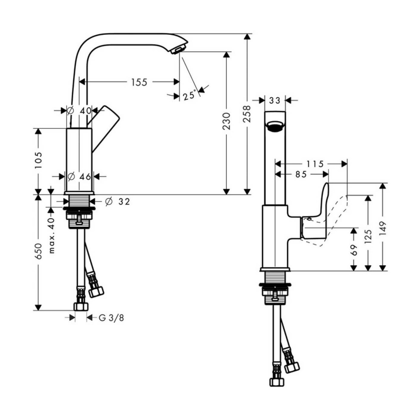 Bateria Umywalkowa Metris 31081000 Hansgrohe Bateria Umywalkowa Metris 31081000 Hansgrohe