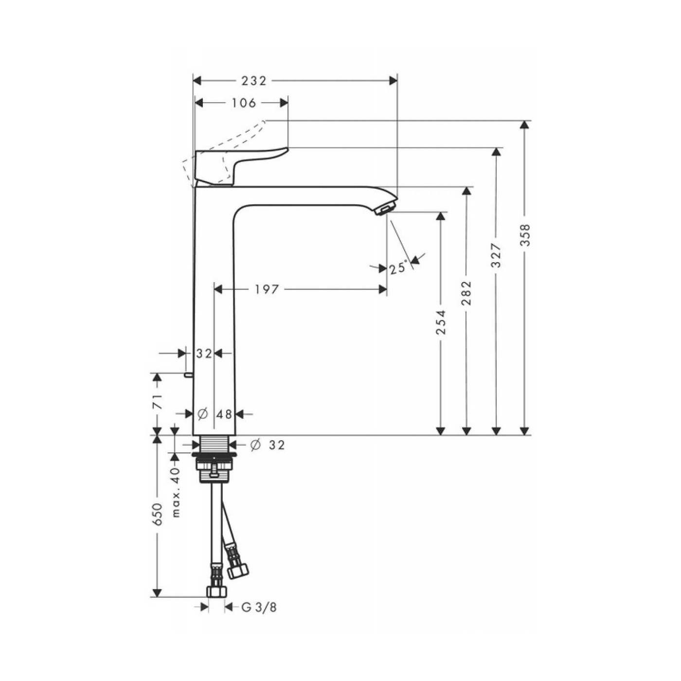 Bateria Umywalkowa Metris 260mm 31082000 Hansgrohe Bateria Umywalkowa Metris 260mm 31082000 Hansgrohe