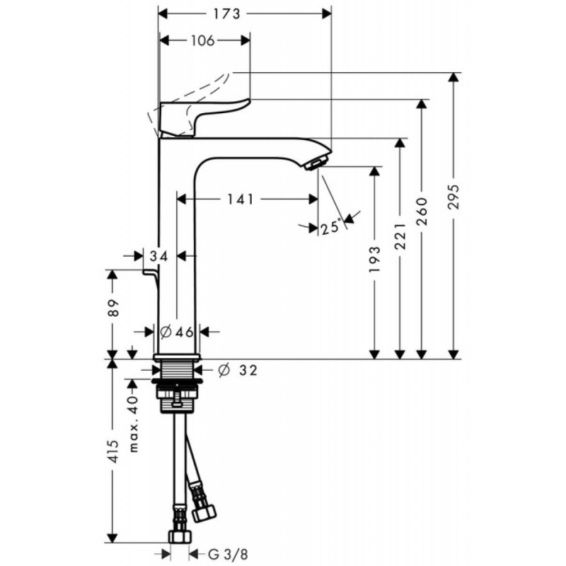 Bateria Umywalkowa Metris E2 31183000 Hansgrohe Bateria Umywalkowa Metris E2 31183000 Hansgrohe