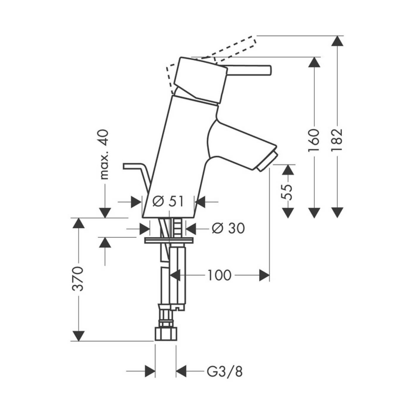 Bateria Umywalkowa Talis S Z Kompletem Odpływowym 32020000 Hansgrohe Bateria Umywalkowa Talis S Z Kompletem Odpływowym 32020000 Hansgrohe