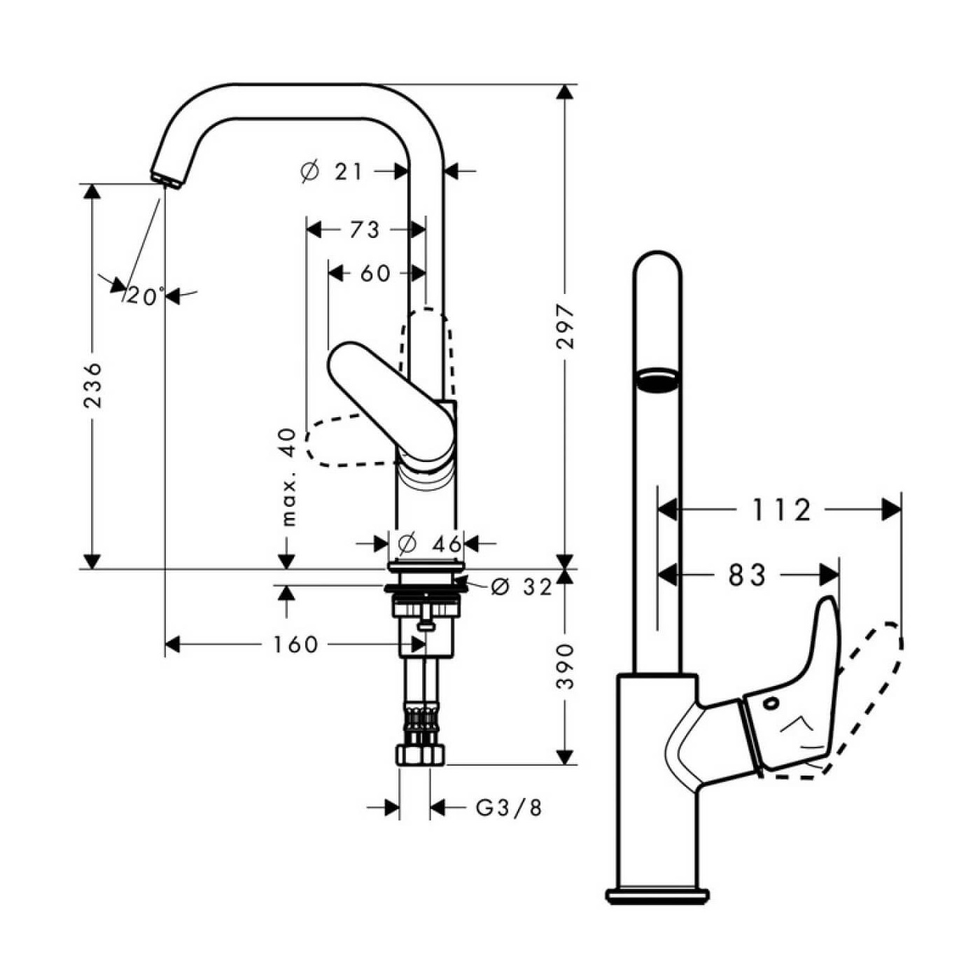 Bateria Umywalkowa Focus 31519000 Hansgrohe Bateria Umywalkowa Focus 31519000 Hansgrohe