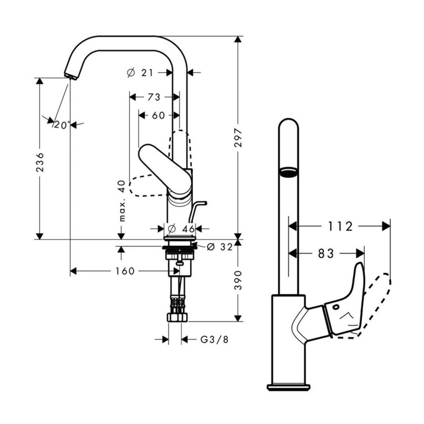 Bateria Umywalkowa Focus 31609000 Hansgrohe Bateria Umywalkowa Focus 31609000 Hansgrohe