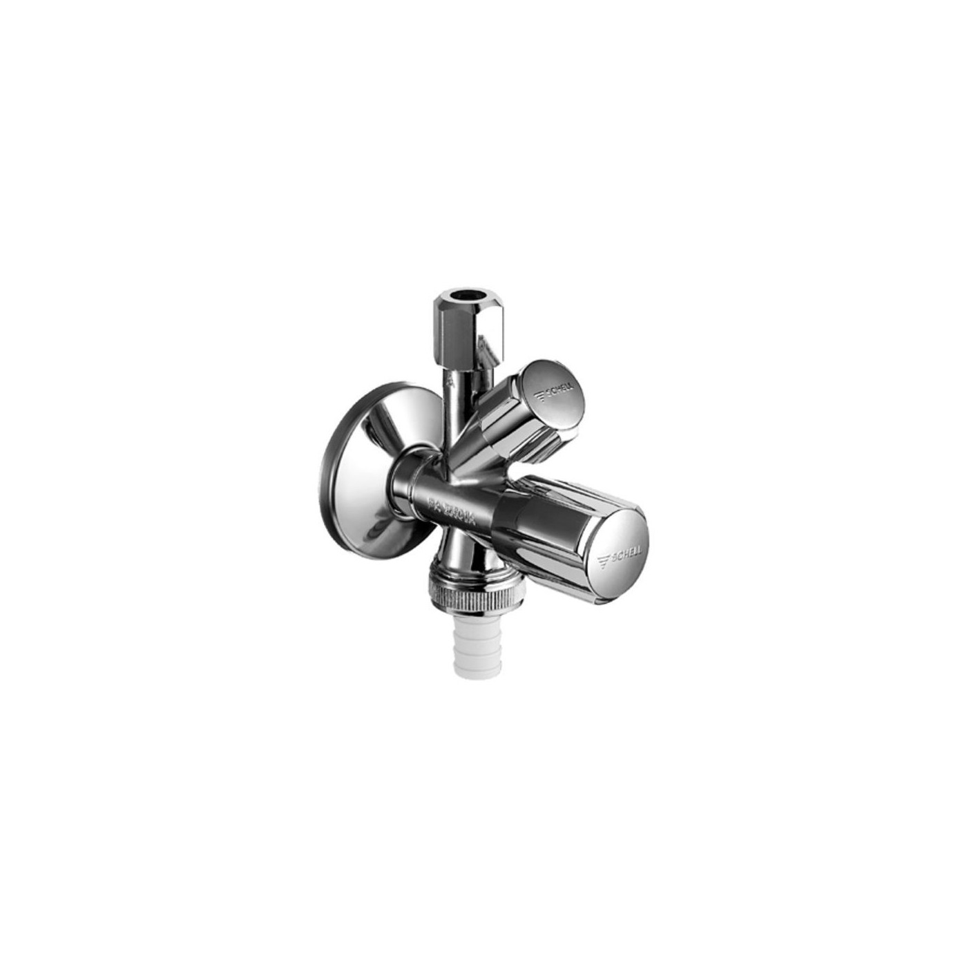 Zawór Kombinowany Kątowy 1/2x3/8x3/4 Comfort Chrom 035450699 Schell Zawór Kombinowany Kątowy 1/2x3/8x3/4 Comfort Chrom 035450699 Schell