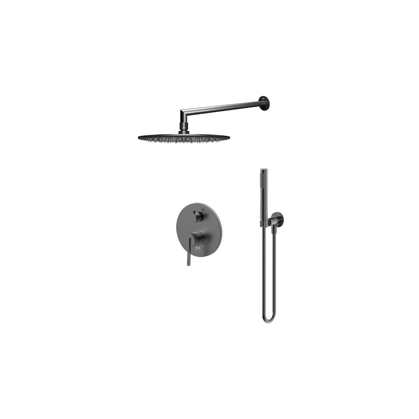 Zestaw Prysznicowy Ori Gun metal ZESTAW-ORI-30-BN Emporia Zestaw Prysznicowy Ori Gun metal ZESTAW-ORI-30-BN Emporia