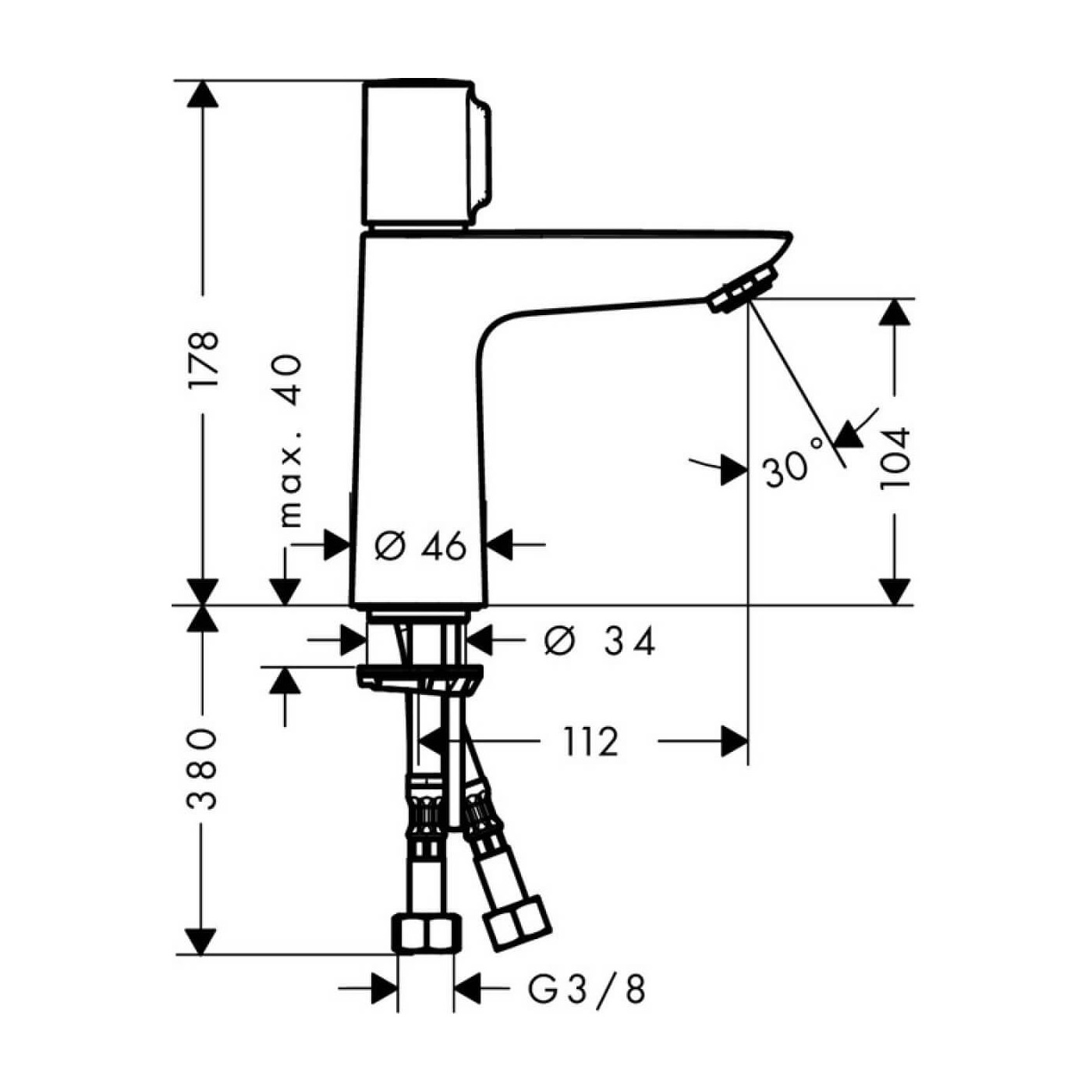 Bateria Umywalkowa Talis Select E 71751000 Hansgrohe Bateria Umywalkowa Talis Select E 71751000 Hansgrohe