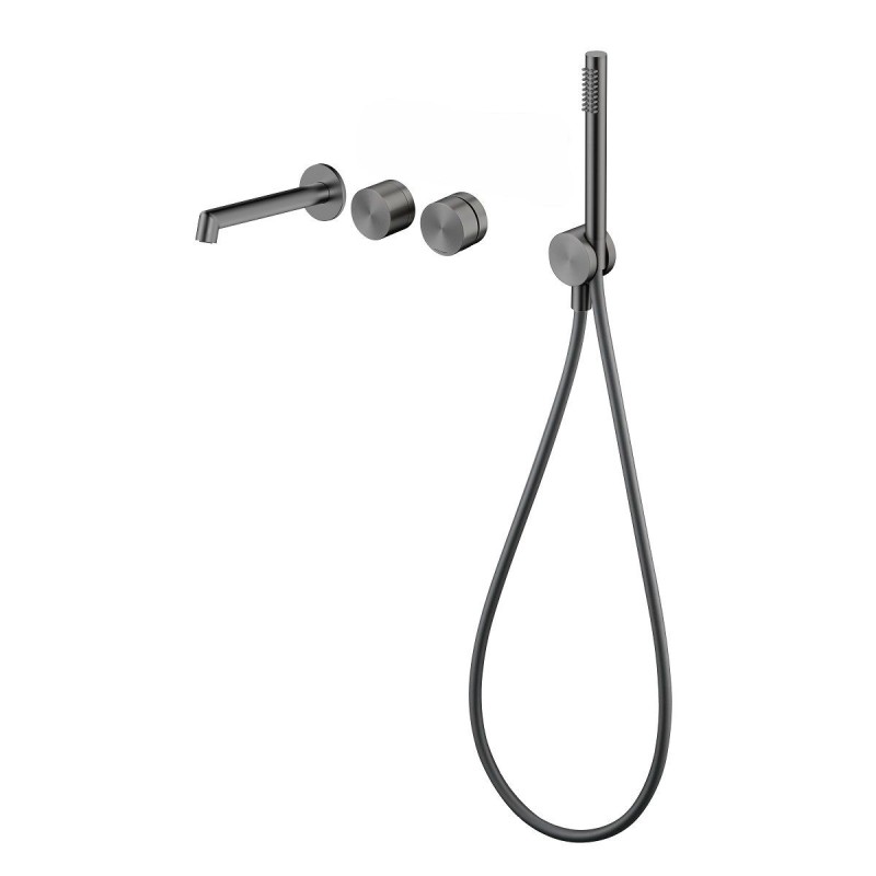 Zestaw Wannowy 4-Otworowy Ovelo Gun Metal ZESTAW-OVELO-50-BN Emporia Zestaw Wannowy 4-Otworowy Ovelo Gun Metal ZESTAW-OVELO-50-BN Emporia