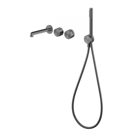 Zestaw Wannowy 4-Otworowy Ovelo Gun Metal ZESTAW-OVELO-50-BN Emporia