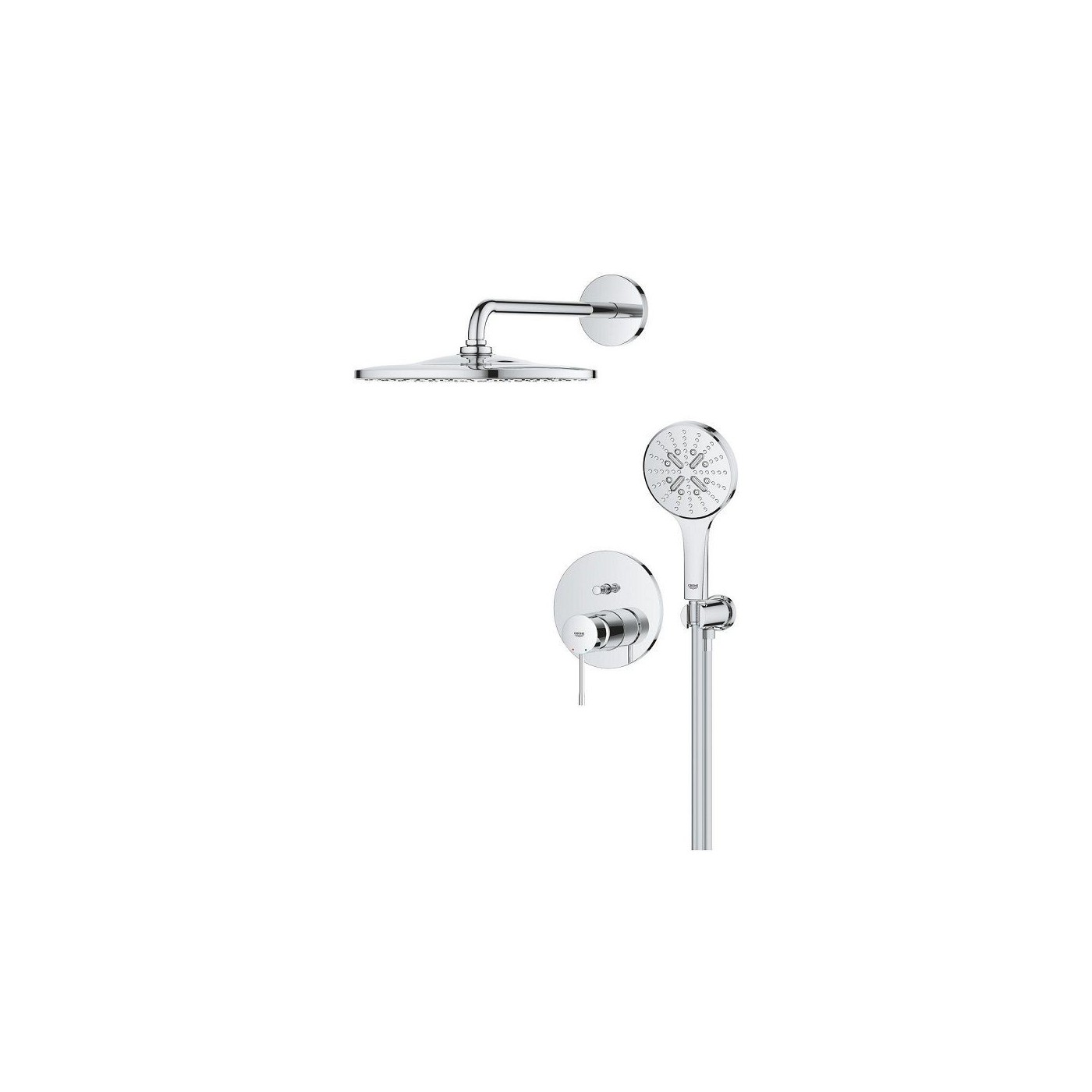Zestaw Prysznicowy Podtynkowy Z Deszczownicą Rainshower Mono 310 Essence Chrom 25287000 Grohe Zestaw Prysznicowy Podtynkowy Z Deszczownicą Rainshower Mono 310 Essence Chrom 25287000 Grohe