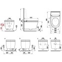 Toaleta Myjąca Wisząca Veloa Pro Smart 610x415 mm Biała H8215250000001 Emporia Toaleta Myjąca Wisząca Veloa Pro Smart 610x415 mm Biała H8215250000001 Emporia
