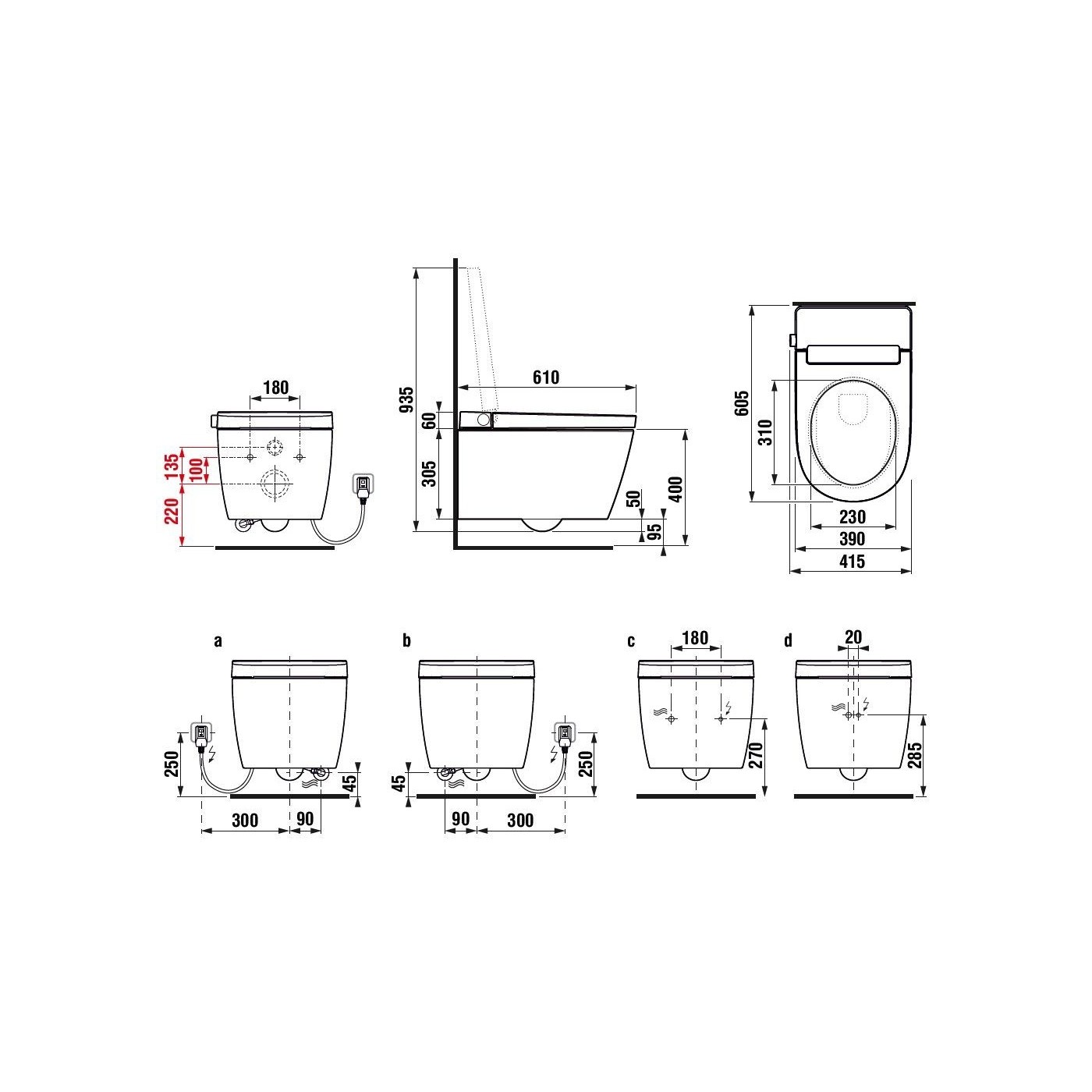 Toaleta Myjąca Wisząca Veloa Pro Smart 610x415 mm Biała H8215250000001 Emporia Toaleta Myjąca Wisząca Veloa Pro Smart 610x415 mm Biała H8215250000001 Emporia
