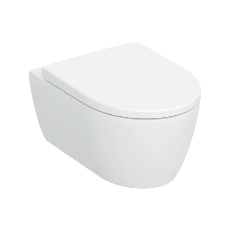 Miska WC Wisząca Rimfree iCon Z Technologią TurboFlush Z Deską Sedesową 53x35,5 503.046.00.1 Geberit Miska WC Wisząca Rimfree iCon Z Technologią TurboFlush Z Deską Sedesową 53x35,5 503.046.00.1 Geberit