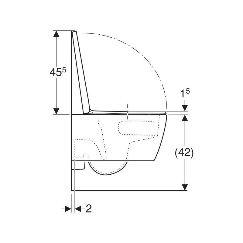 Miska WC Wisząca Rimfree iCon Z Technologią TurboFlush Z Deską Sedesową 53x35,5 503.046.00.1 Geberit Miska WC Wisząca Rimfree iCon Z Technologią TurboFlush Z Deską Sedesową 53x35,5 503.046.00.1 Geberit