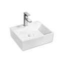 Umywalka Nablatowa 415x360x130 mm Z Otworem Na Baterię Maro Biały 8468-1 Emporia Umywalka Nablatowa 415x360x130 mm Z Otworem Na Baterię Maro Biały 8468-1 Emporia