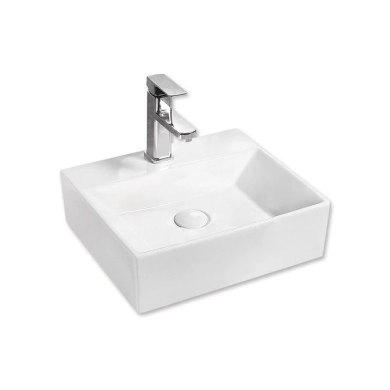 Umywalka Nablatowa 415x360x130 mm Z Otworem Na Baterię Maro Biały 8468-1 Emporia Umywalka Nablatowa 415x360x130 mm Z Otworem Na Baterię Maro Biały 8468-1 Emporia