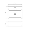 Umywalka Nablatowa 415x360x130 mm Z Otworem Na Baterię Maro Biały 8468-1 Emporia Umywalka Nablatowa 415x360x130 mm Z Otworem Na Baterię Maro Biały 8468-1 Emporia
