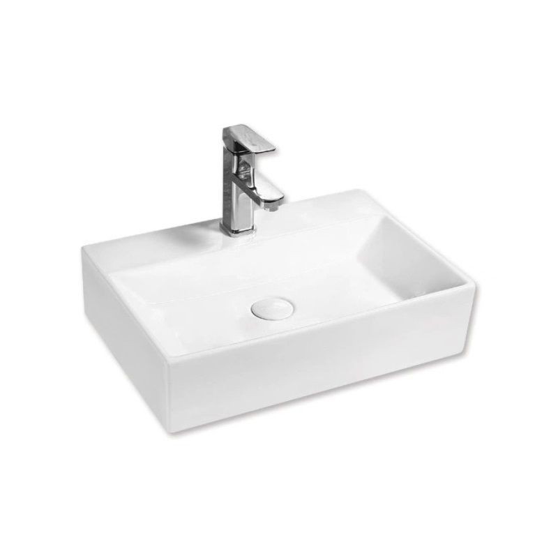 Umywalka Nablatowa 520x365x130 mm Z Otworem Na Baterię Maro Biały 8469-1 Emporia Umywalka Nablatowa 520x365x130 mm Z Otworem Na Baterię Maro Biały 8469-1 Emporia