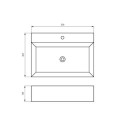 Umywalka Nablatowa 520x365x130 mm Z Otworem Na Baterię Maro Biały 8469-1 Emporia Umywalka Nablatowa 520x365x130 mm Z Otworem Na Baterię Maro Biały 8469-1 Emporia