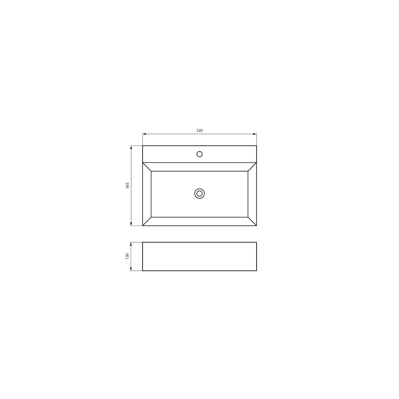 Umywalka Nablatowa 520x365x130 mm Z Otworem Na Baterię Maro Biały 8469-1 Emporia Umywalka Nablatowa 520x365x130 mm Z Otworem Na Baterię Maro Biały 8469-1 Emporia
