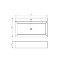 Umywalka Nablatowa 610x365x130 mm Z Otworem Na Baterię Maro Biały 8470-1 Emporia Umywalka Nablatowa 610x365x130 mm Z Otworem Na Baterię Maro Biały 8470-1 Emporia