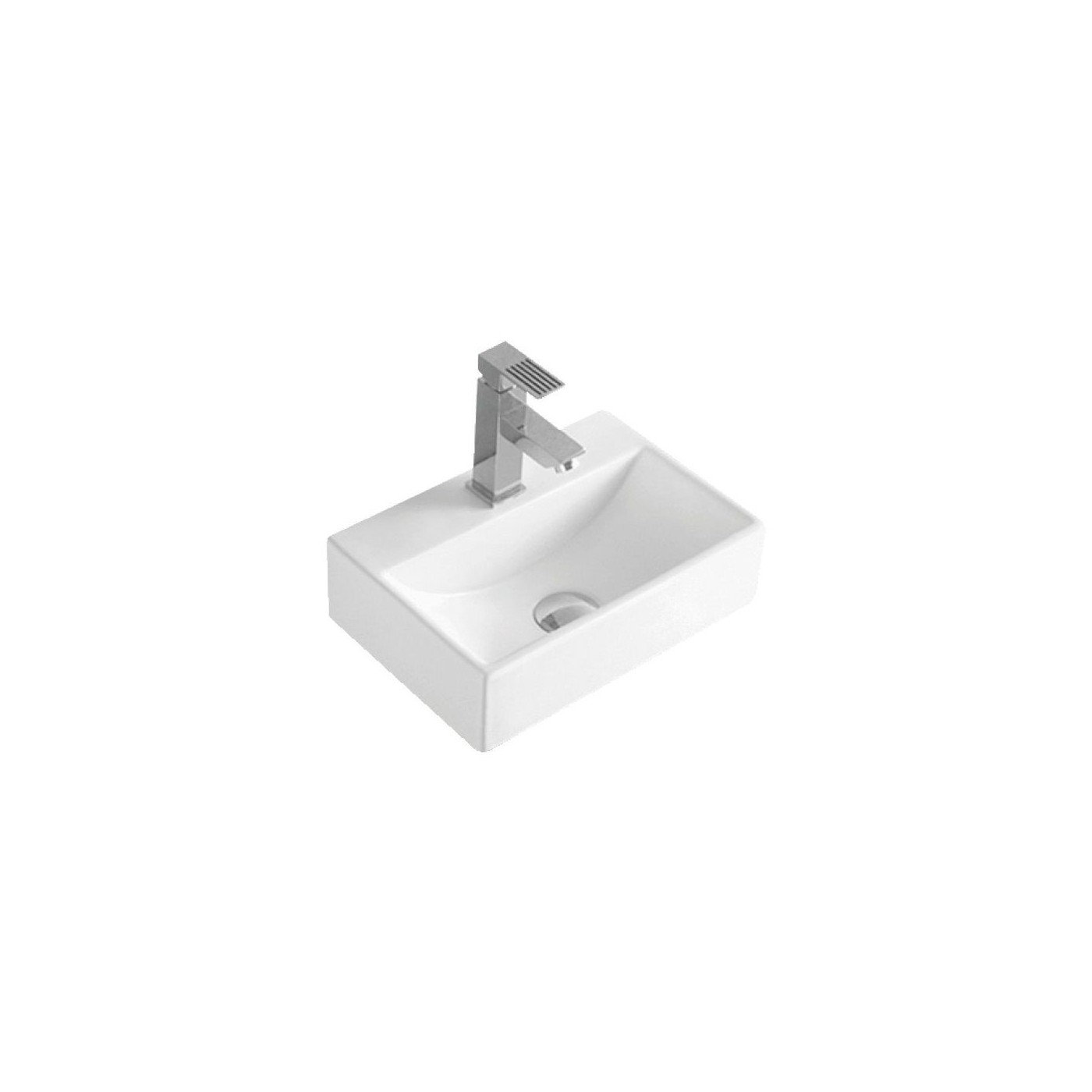Umywalka Nablatowa 365x255x110 mm Z Otworem Na Baterię Maro Biały 8338 Emporia Umywalka Nablatowa 365x255x110 mm Z Otworem Na Baterię Maro Biały 8338 Emporia
