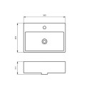 Umywalka Nablatowa 365x255x110 mm Z Otworem Na Baterię Maro Biały 8338 Emporia Umywalka Nablatowa 365x255x110 mm Z Otworem Na Baterię Maro Biały 8338 Emporia