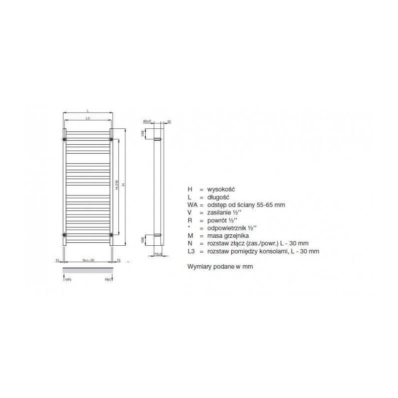 Grzejnik Vision Black Mat 1432X500 QV140-050-05 Zehnder Grzejnik Vision Black Mat 1432X500 QV140-050-05 Zehnder