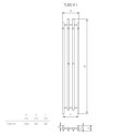 Grzejnik Tubo 1K Kwadratowy 1620x285 Saturn 2 Radeco Grzejnik Tubo 1K Kwadratowy 1620x285 Saturn 2 Radeco