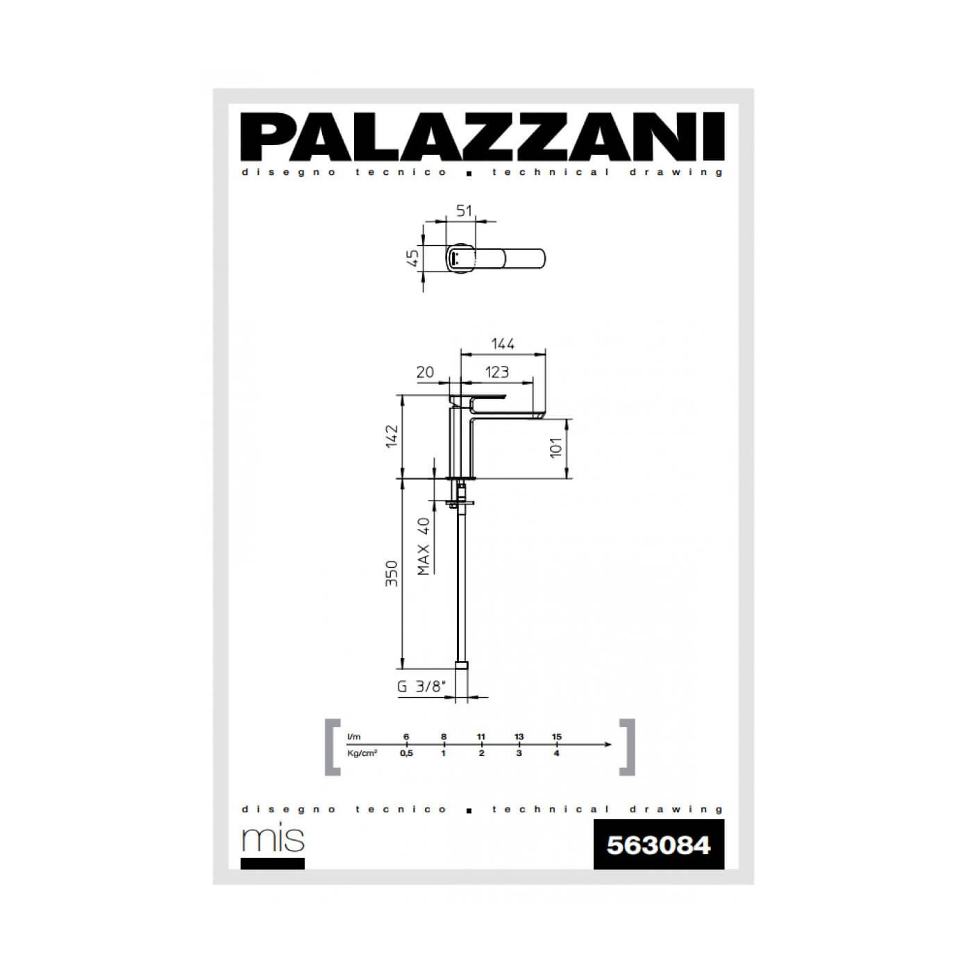 Bateria Umywalkowa Mis 563084 Palazzani Bateria Umywalkowa Mis 563084 Palazzani