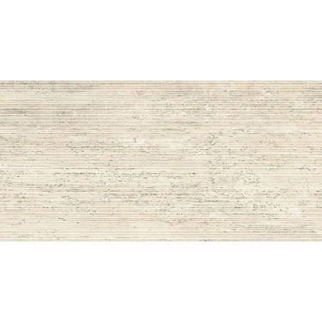 Płytka Podłogowa Travertini Bianco Vein Cut Ribbed 119,5x59,7 Italgraniti