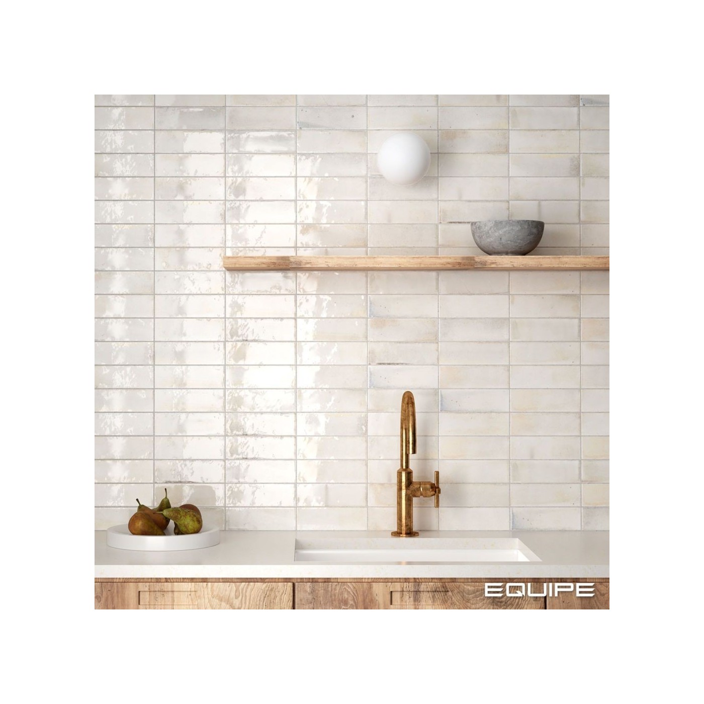 Płytka Ścienna Hanoi White Połysk 6,5x20 Equipe Płytka Ścienna Hanoi White Połysk 6,5x20 Equipe