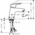 Bateria Umywalkowa Stojąca Logis 70 Bez Kompletu Odpływowego 71071000 Hansgrohe Bateria Umywalkowa Stojąca Logis 70 Bez Kompletu Odpływowego 71071000 Hansgrohe