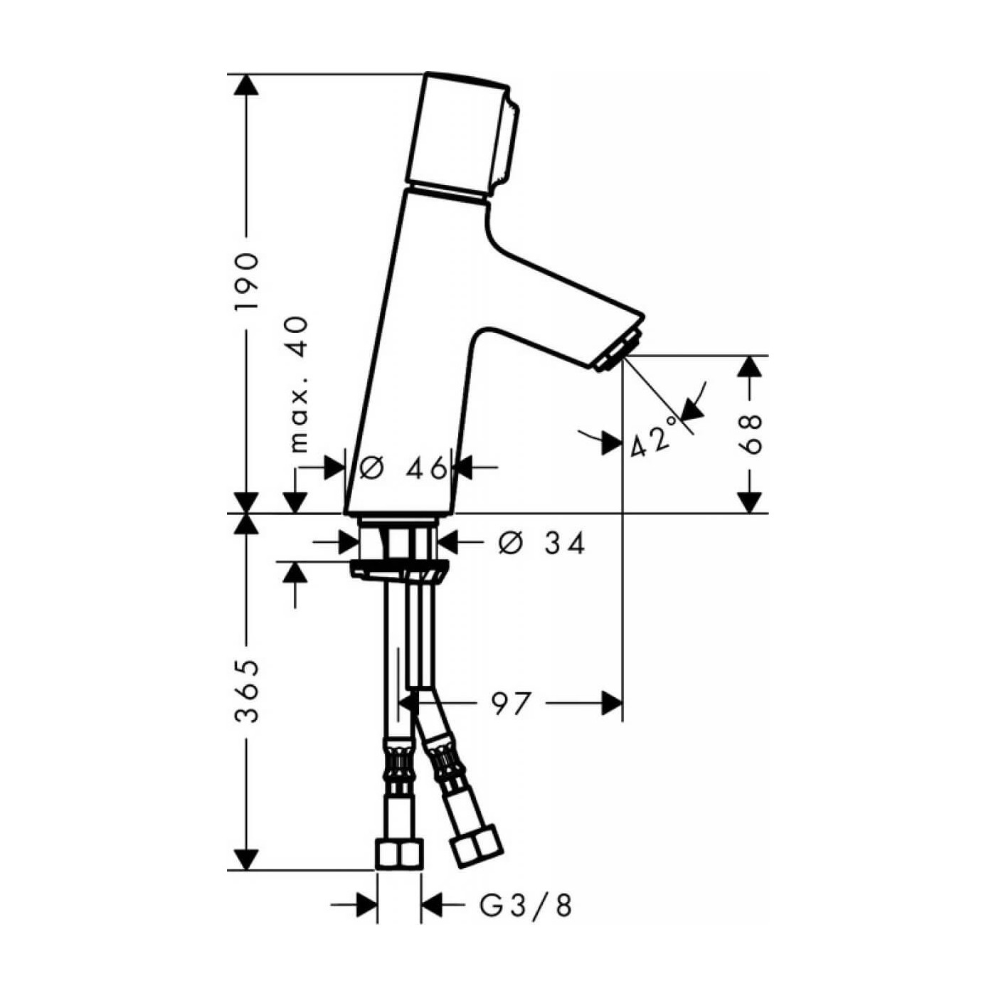 Bateria Umywalkowa Talis Select S 80 72041000 Hansgrohe Bateria Umywalkowa Talis Select S 80 72041000 Hansgrohe