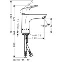 Bateria Umywalkowa Focus Comfort Zone 100 Bez Kompletu Odpływowego 31517000 Hansgrohe Bateria Umywalkowa Focus Comfort Zone 100 Bez Kompletu Odpływowego 31517000 Hansgrohe