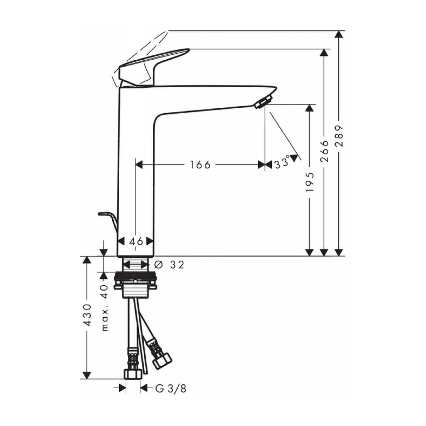 Bateria Umywalkowa Logis Comfort Zone 190 71090000 Hansgrohe Bateria Umywalkowa Logis Comfort Zone 190 71090000 Hansgrohe