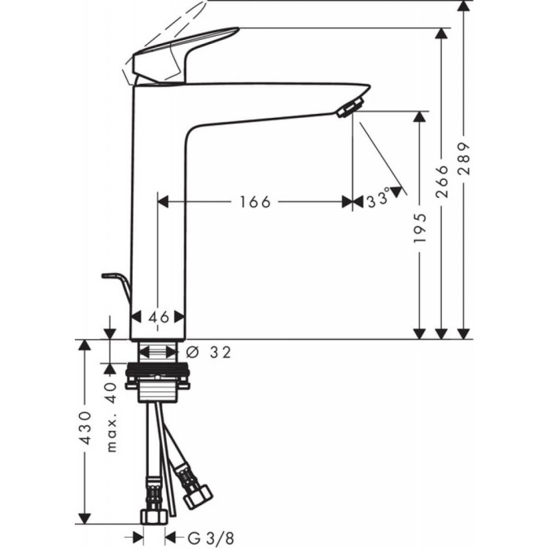 Bateria Umywalkowa Logis Comfort Zone 190 71090000 Hansgrohe Bateria Umywalkowa Logis Comfort Zone 190 71090000 Hansgrohe