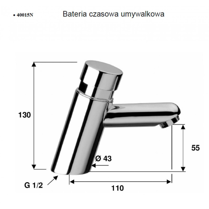 Bateria Umywalkowa Czasowa 40015N Trend Armatura Bateria Umywalkowa Czasowa 40015N Trend Armatura