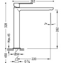 Bateria Umywalkowa Wysoka Loft 20020305 Tres Bateria Umywalkowa Wysoka Loft 20020305 Tres