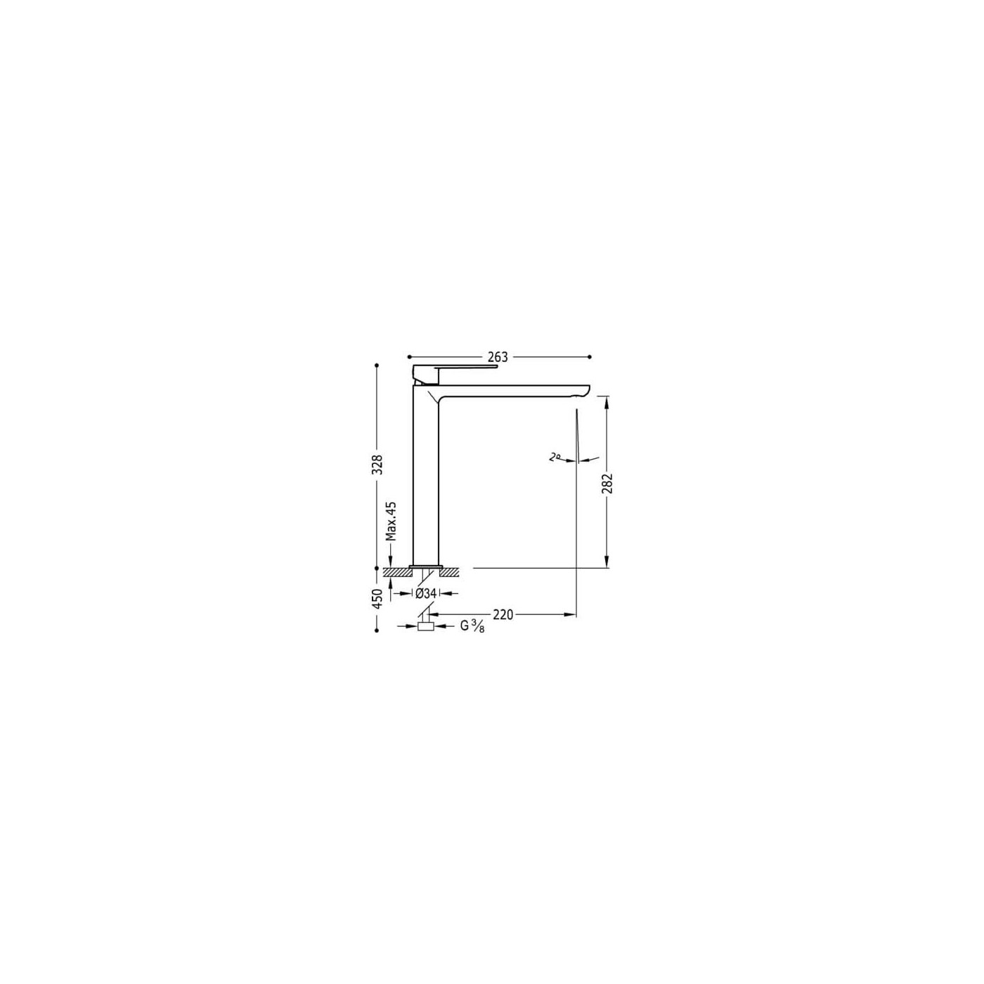 Bateria Umywalkowa Wysoka Loft 20020305 Tres Bateria Umywalkowa Wysoka Loft 20020305 Tres