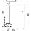 Bateria Umywalkowa Wysoka Loft 20020305 Tres Bateria Umywalkowa Wysoka Loft 20020305 Tres
