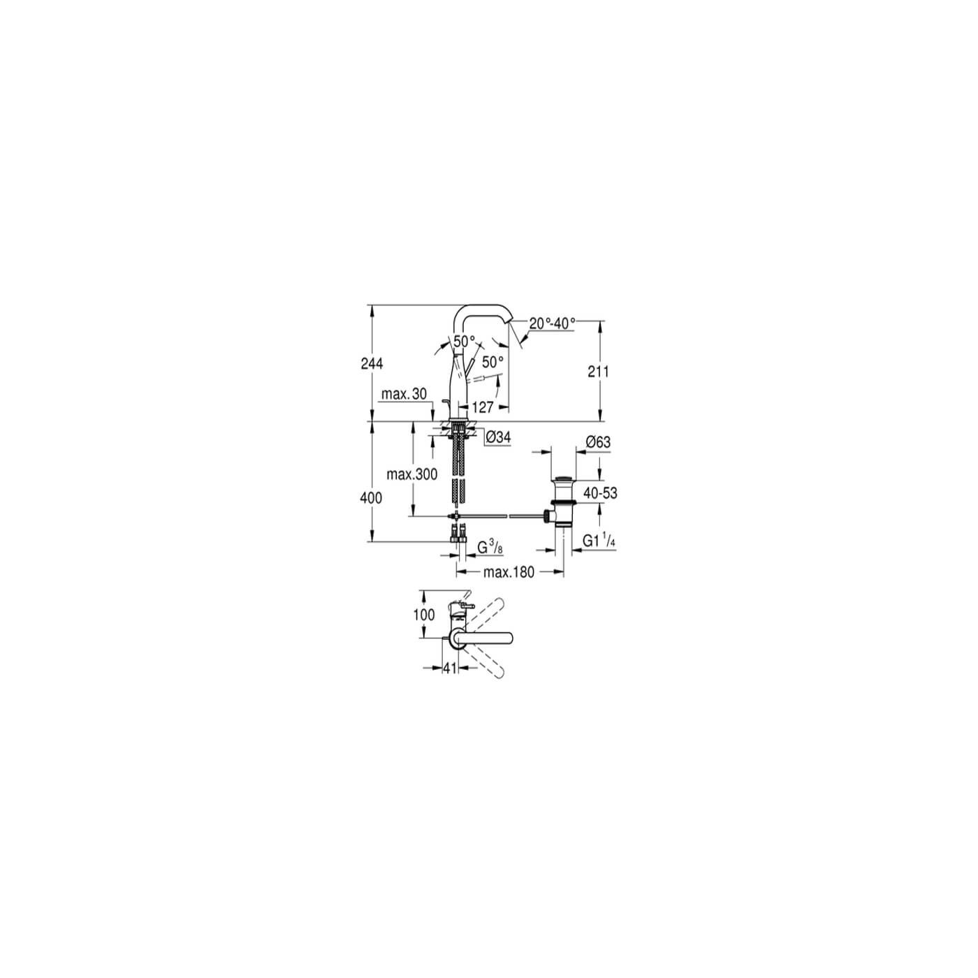 Bateria Umywalkowa Essence New L 32628001 Grohe Bateria Umywalkowa Essence New L 32628001 Grohe