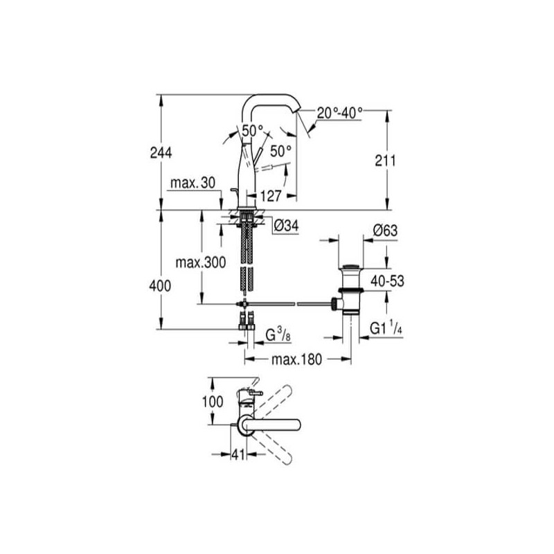 Bateria Umywalkowa Essence New L 32628001 Grohe Bateria Umywalkowa Essence New L 32628001 Grohe